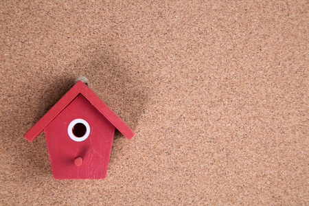 house on the wood board for add your text and designの写真素材