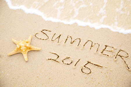 Summer 2015 with Star fish for your holiday activityの写真素材