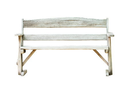 Wood chair in the gardenの写真素材