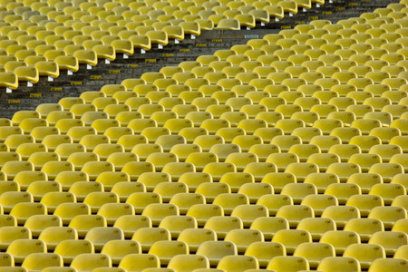 Seat in Stadium for fan sport come to enjoy thier game.の写真素材