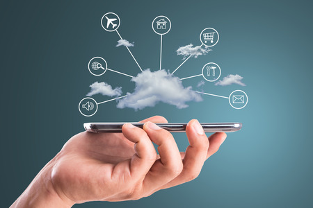 Hold smart phone for multiple function application to do