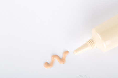 powder cream set for makeup your face on  white background.の写真素材