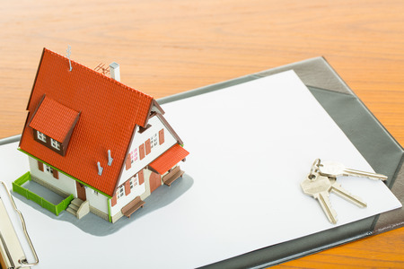 Model house with your deposit moneyの写真素材