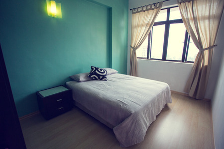 Bedroom interior vintage ,guest house for cutomer.のeditorial素材