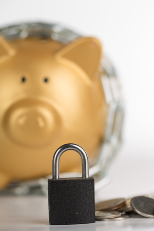 Save money, lock your budget for the future.の写真素材