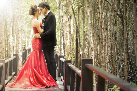 lovely couple people lifestyle romance in the nature.の写真素材