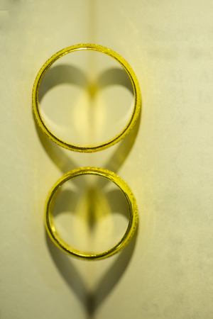 Wedding rings ,jewelry for engagement and get marry.の写真素材