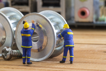 Repair and maintenance your system with small model Engineer.の写真素材