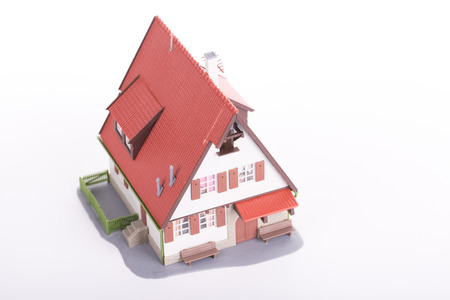 model house with white background.の写真素材