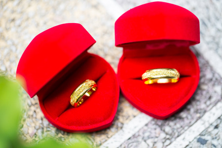 Wedding rings ,jewelry for engagement and get marry.の写真素材