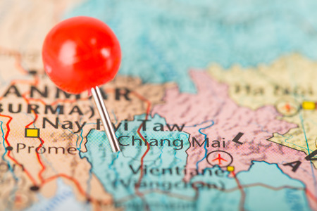 Chiang mai pin point big city of Thailand