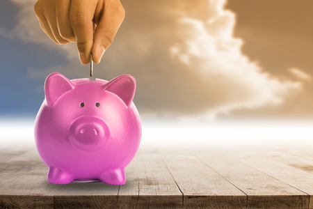 Piggy bank for save your money concept.の写真素材