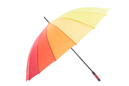 Colorful umbrella isolated with white background.の写真素材