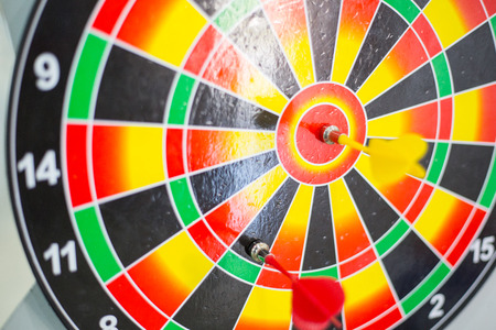 Target arrow aim to center goal market for hit the success concept.の写真素材