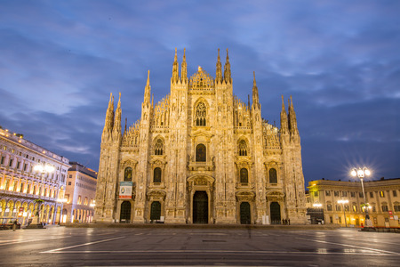 MILAN ,ITALY -OCTOBER 29 ,2016:Duomo Milan City landmark building center ,Italian called Milano Duomo in Italy.のeditorial素材