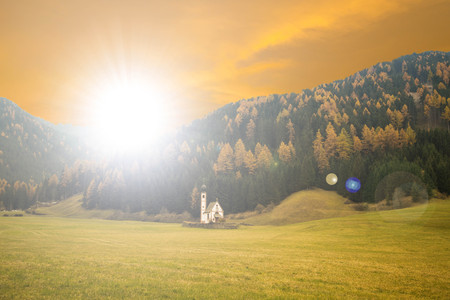 Small church in Bolzano ,Italy.の写真素材