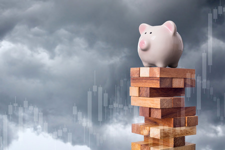 Risk business investment  your money for management your finance.の写真素材