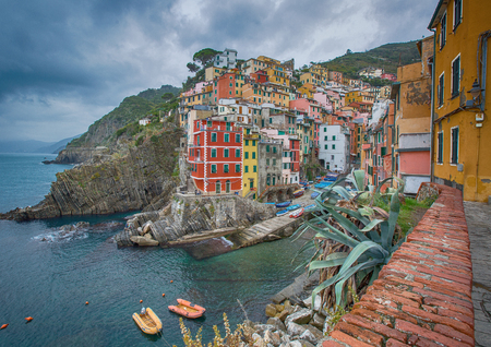 Riomagiore village of Cinque Terre in Italy.