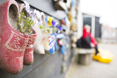 Dutch wood shoes netherland souvenir for trouist people.の写真素材