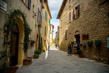TUSCANY,ITALY - October 20 2016: Tuscany village lifestyle country side ,beautiful and wonderful building in Italy.のeditorial素材