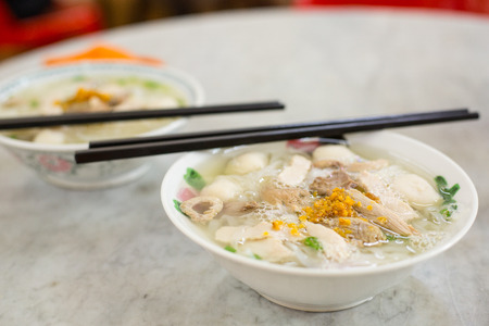 Penang noodle Chinese language call that Kua Tiao Tang in Malaysia.の写真素材