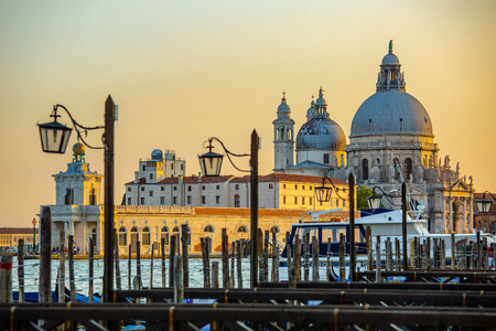 Venice italy travel traditional landmark with twilight timeのeditorial素材