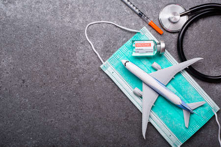 Vaccine flight for certificate before your immunization.Boarding vaccination before...