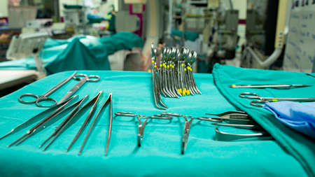 Operation surgical urgency. Medical team prepare equipment.Emergency room for operation illness people in ICU sugical room.Doctor professinal team.の写真素材