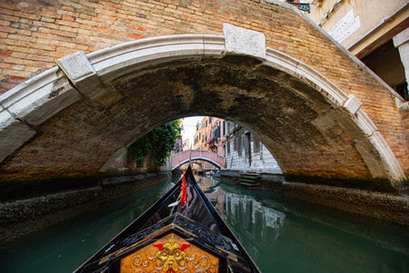 Venice gandola service landmark tourist people come to visit in Italy.の写真素材