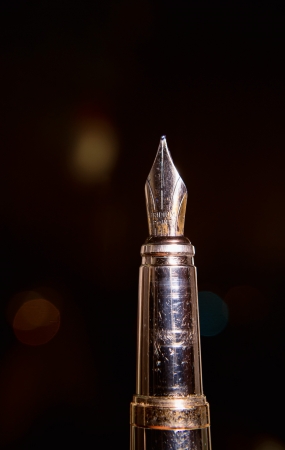 Shabby antiquarian  fountain pen の写真素材