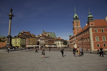 Warsaw Old Town on a sunny dayのeditorial素材