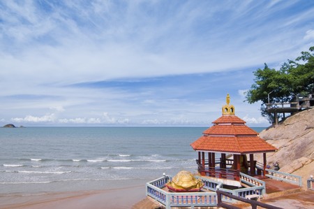 Khao Tao beach,Thailandの写真素材