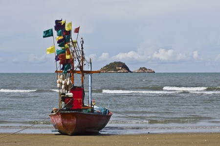 Huahin beach Thailandの写真素材