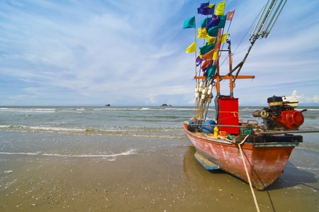 Huahin beach Thailandの写真素材
