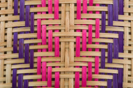 Thai basketwork backgroundの写真素材