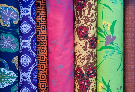 thai textilesの写真素材
