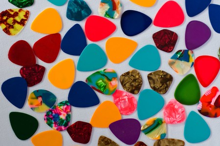 the equipment plays the guitarの写真素材