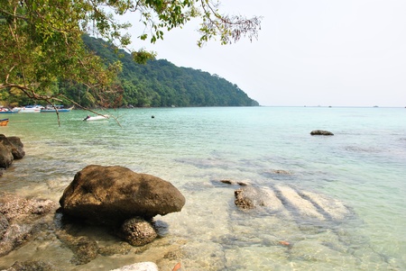 Surin island national park in Thailandの写真素材