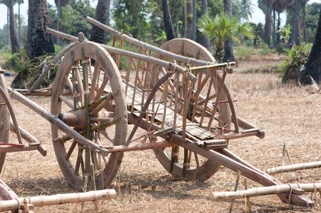 Thai cow cart style ready for racing の写真素材