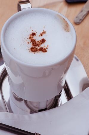 this picture is a cup of coffee の写真素材