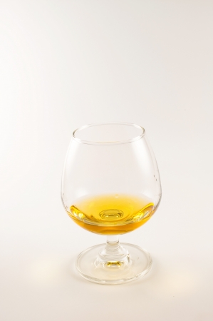 whisky glass on white backgroundの写真素材