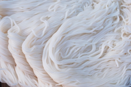 a kind of thai noodles ,Khanom Cheenの写真素材
