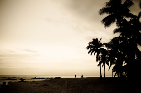 beautiful Hua Hin beach in Thailandの写真素材