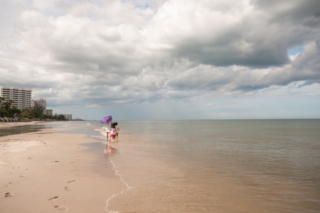 beautiful Hua Hin beach in Thailandの写真素材