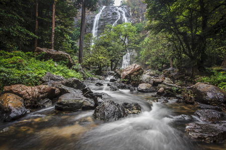 Klong Lan National Park located on Amphur Klong Lan and Muang, Kampaeng Phet province. It covers Klong Lan forest, which is the last forest complex of Kampaeng Phet. It is also a watershed for many fields of Mae Ping River such as Klong (canal in English)の写真素材