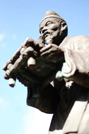 Riku hachimagu stone statueのeditorial素材