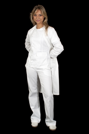 Pretty female doctor posing and smilingの写真素材