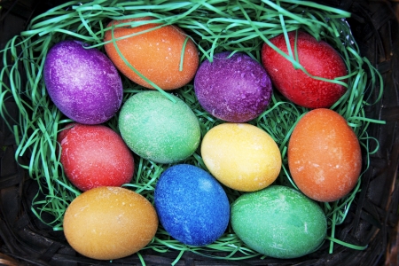Beautifully decorated Easter eggs