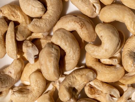 Raw cashew. Healthy snack and food
