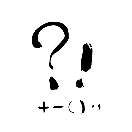 Vector fonts / Handwritten calligraphyのイラスト素材